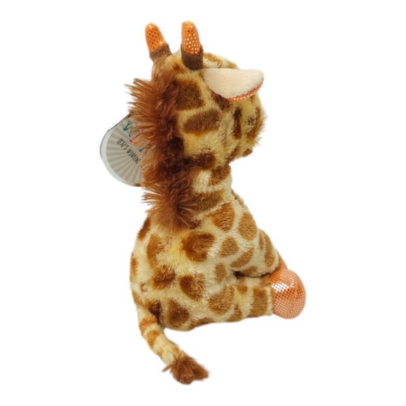 Winkeez Andrew Giraffe Stuffed Animal Toy 8" Plush Orange Sparkle Eyes NOS 2017 - Picture 8 of 14